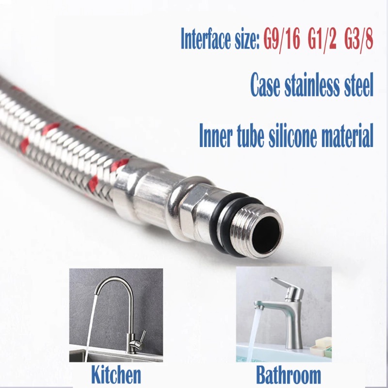 2PCS 60cm Flexible Plumbing Pi - Flexible Hose Braided 评论和价格