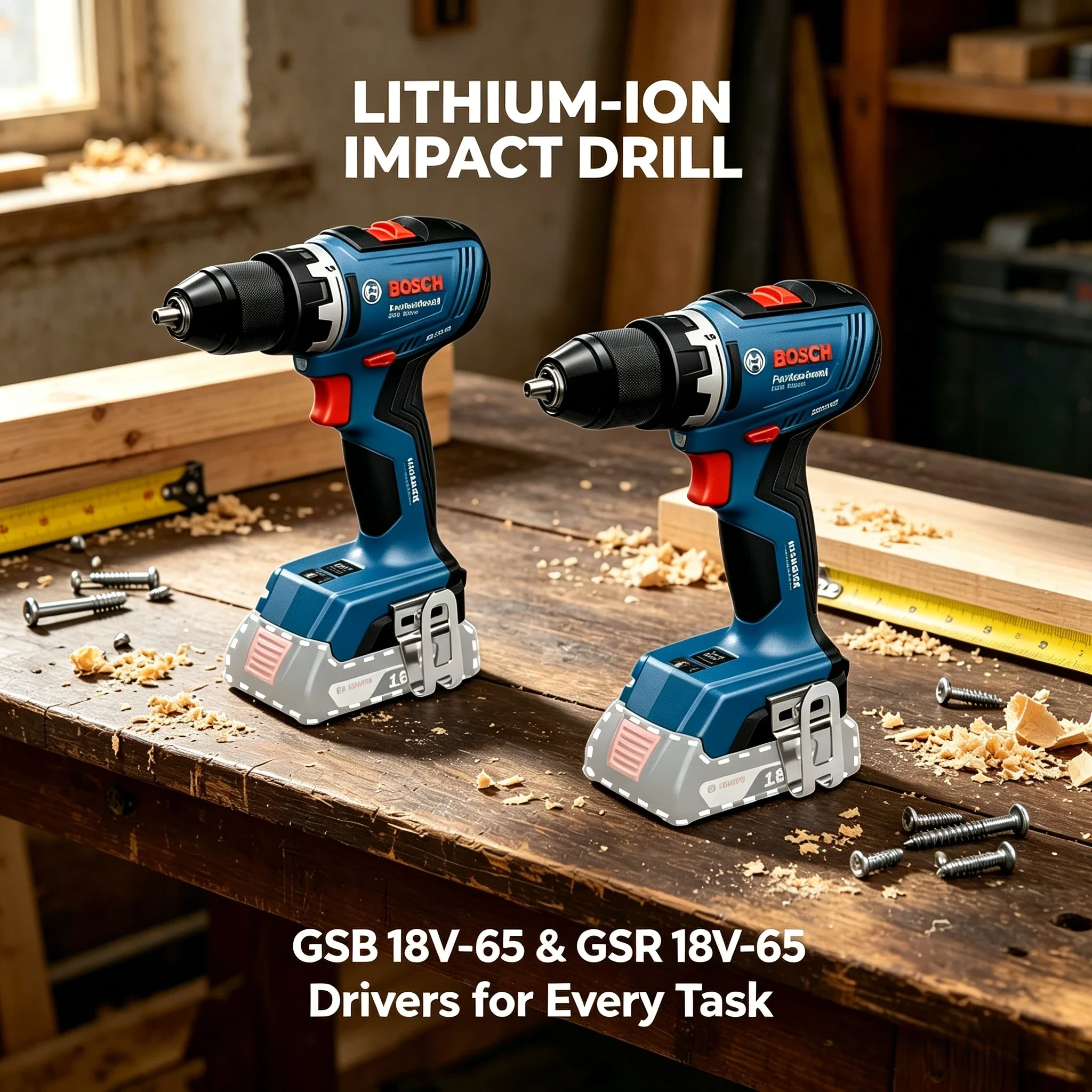 Compact Bosch GSR 18V-65,GSB 1 - Bosch Drill Gsb 18V 评论和价格